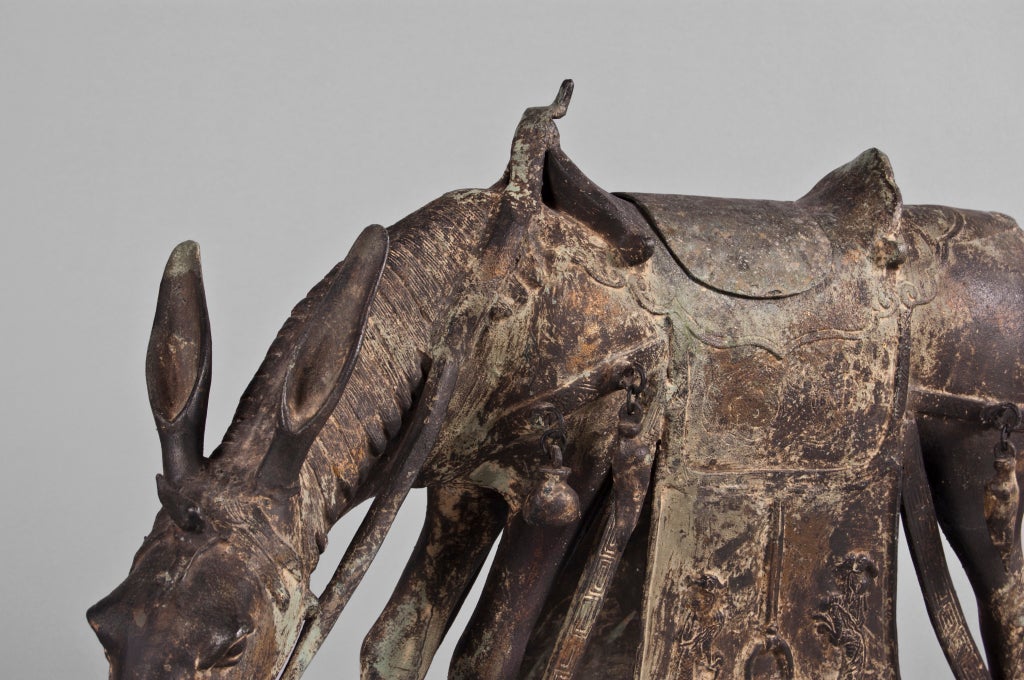 Bronze Cast Mongolian Mule 1