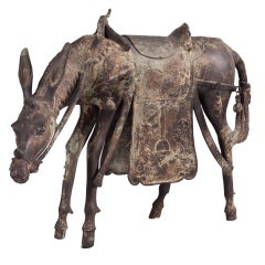 Bronze Cast Mongolian Mule