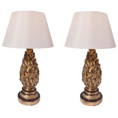 Golden Flame Lamp