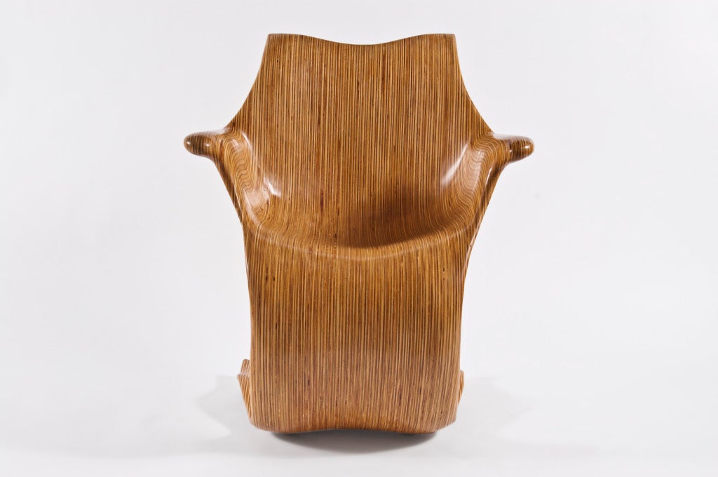 Laminate cantilever chair part of Robert Reeves' Contour Collection.