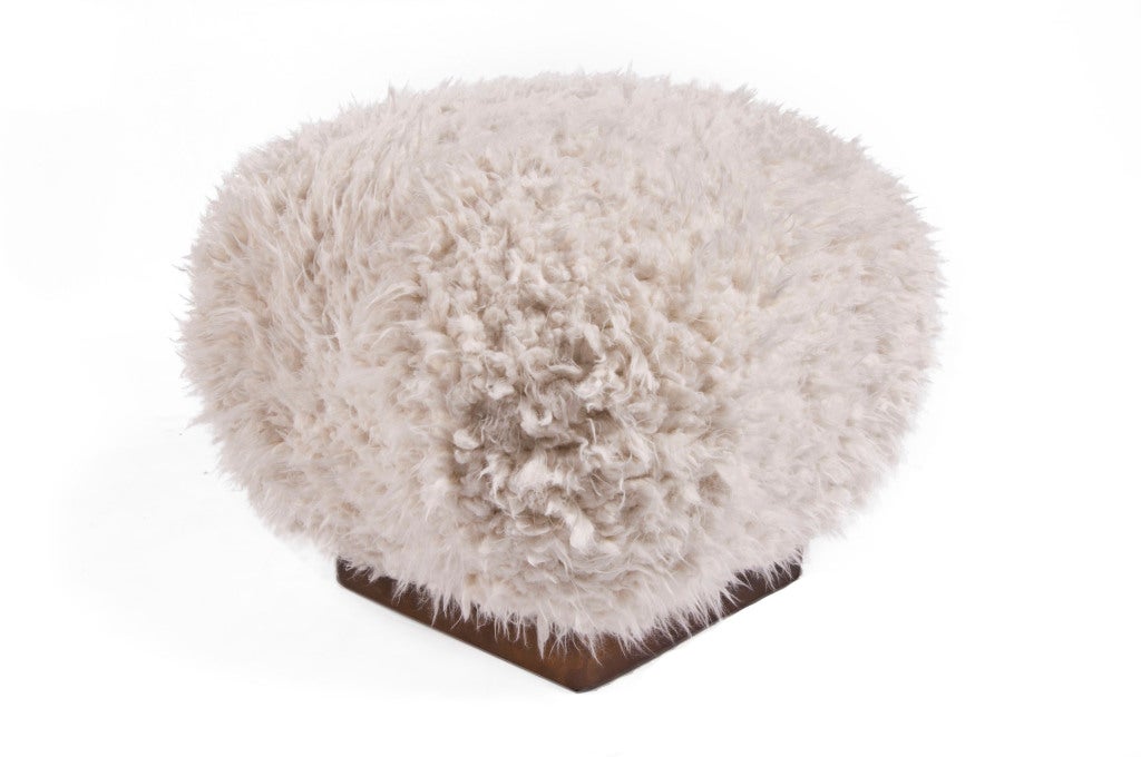 American Sprung Pouf For Sale