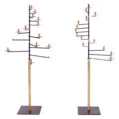 Pair of Cascade Candle Stands