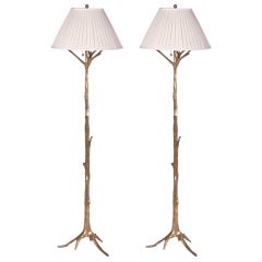 Pair of Gilt Branch Lamps