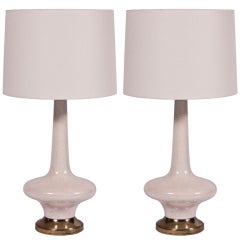 Pair of Crackle Lamps