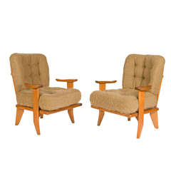 Pair of Armchairs by Guillerme et Chambron