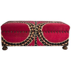 Suzani Covered Ottoman
