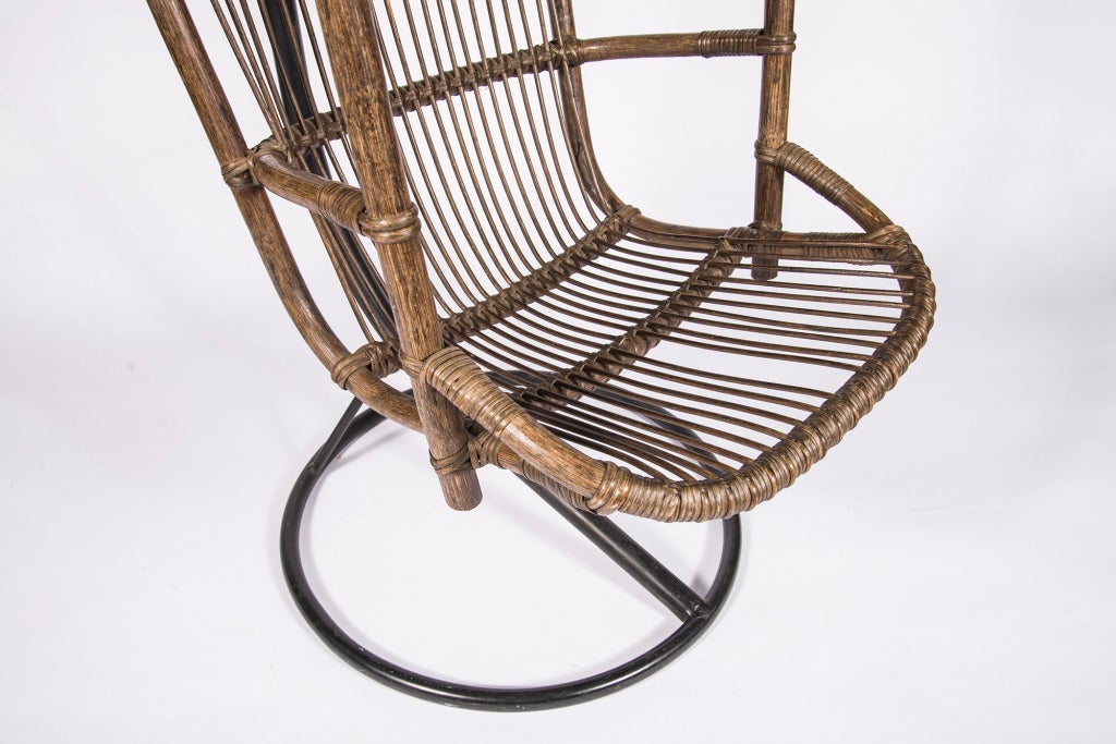 Contemporary Rattan Hanging Pod Chair