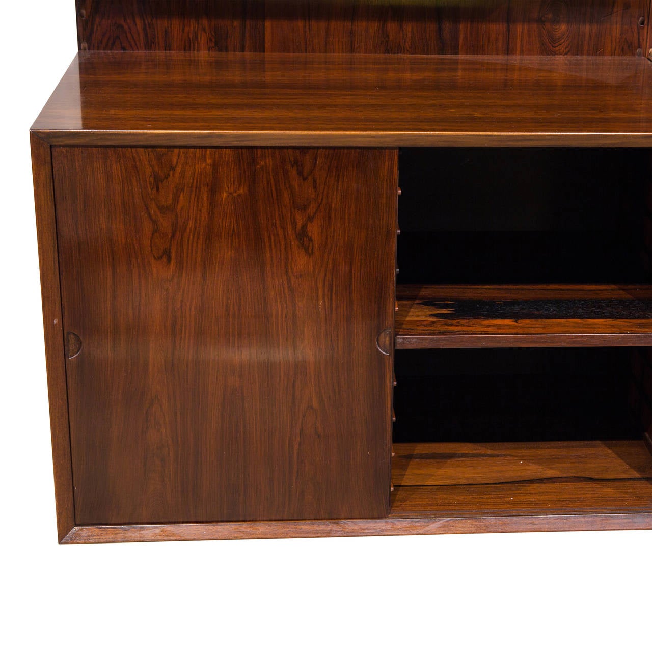 Mid-20th Century Modular Danish Rosewood Wall Unit by Poul Cadovius