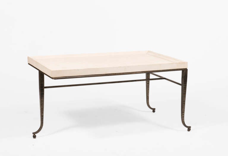 Contemporary Three-Legged Cocktail Table