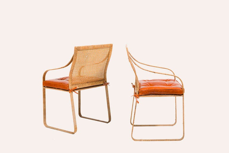 Pair of Rattan Chairs 2