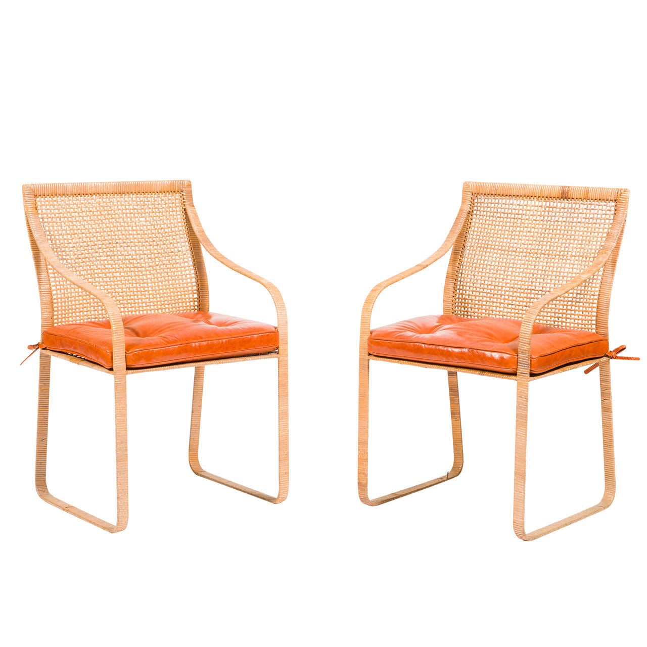 Pair of Rattan Chairs