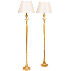 Pair of Giacometti Floor Lamps