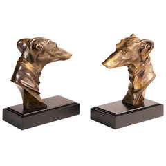 Champion Greyhound Bookends