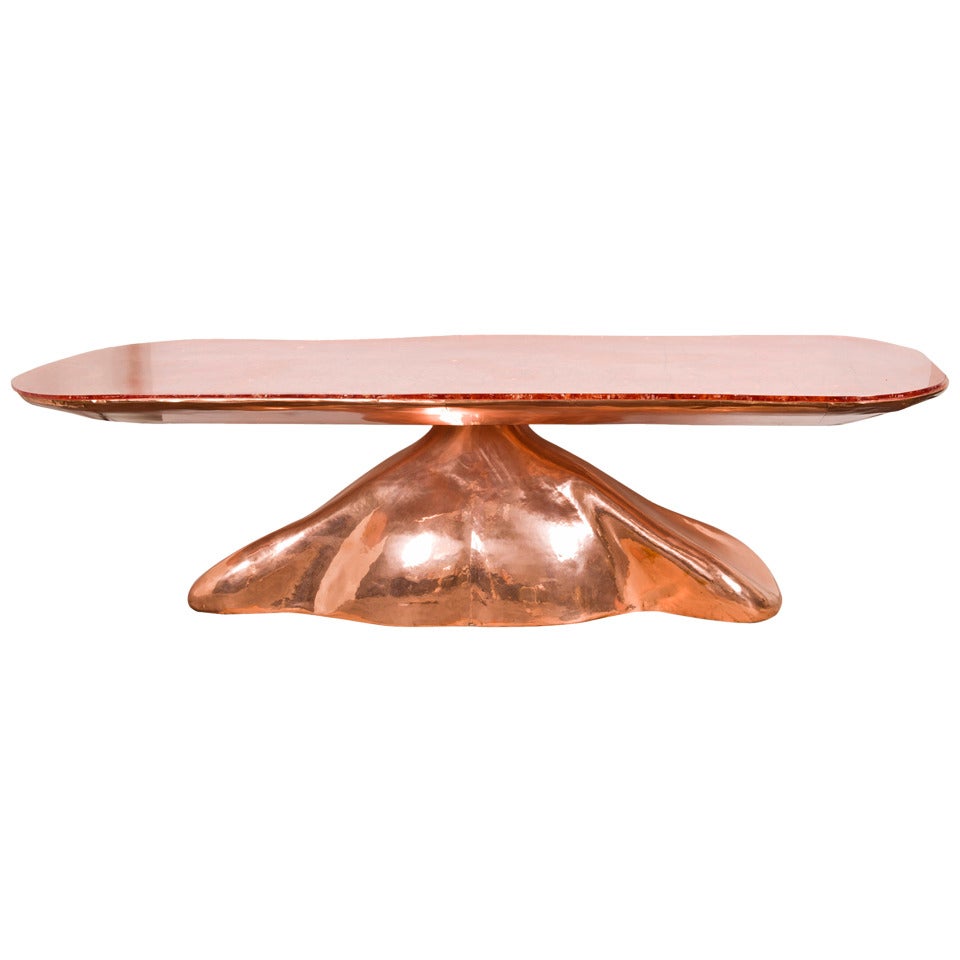 Copper Dining Table by Sylvan For Sale