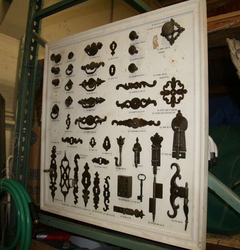 2 Boards of Iron Hardware at 1stdibs