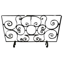 Antique 18th Century Hand-Wrought Iron Part of Balcony