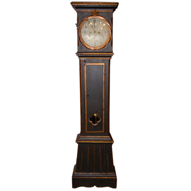 Important, circa 1790 Bornholm Longcase Clock Famous Maker Feliks Sonne