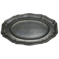18th Century Pewter Platter