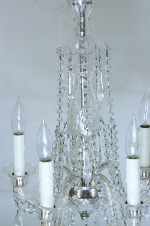 1920''s  Small Crystal Chandelier