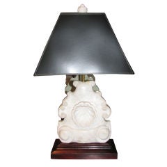 19th Century French Marble Mantel Centerpiece Made into a Lamp 9