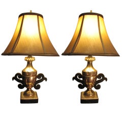Pair of 18th Century French Cassolettes Made into Lamps