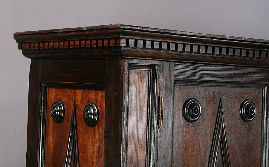 Neoclassical Cabinet Turn of 19th Century Northern Italian Pine Cupboard