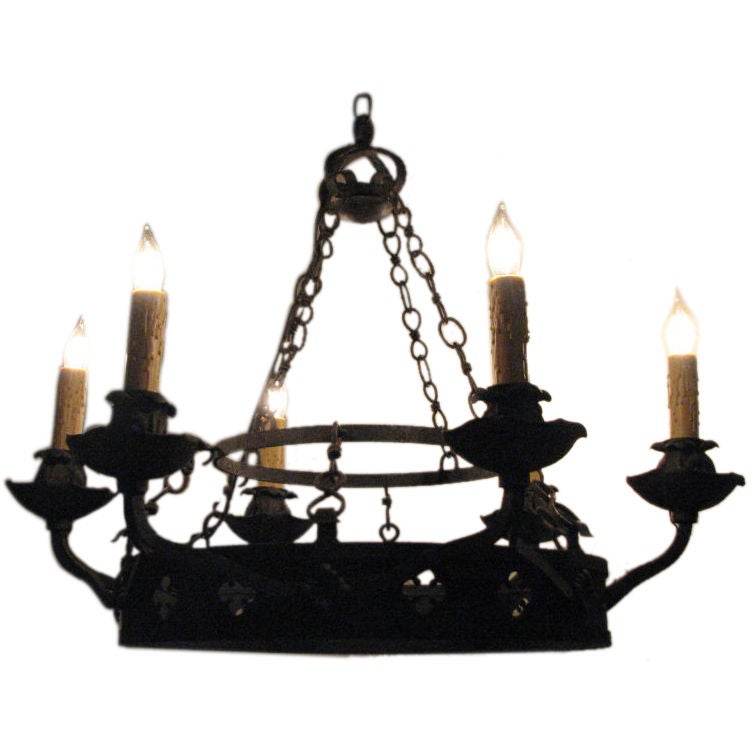 ON SALE  Chandelier Late 19th Century Rewired  For Sale