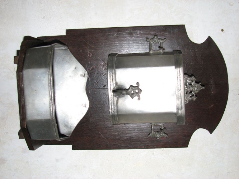 18th Century French Pewter Lavabo with Markings
