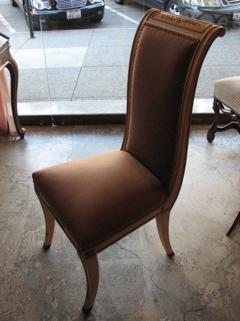 Neoclassical ON SALE Chairs Set of Four Late 19th Century Italian For Sale