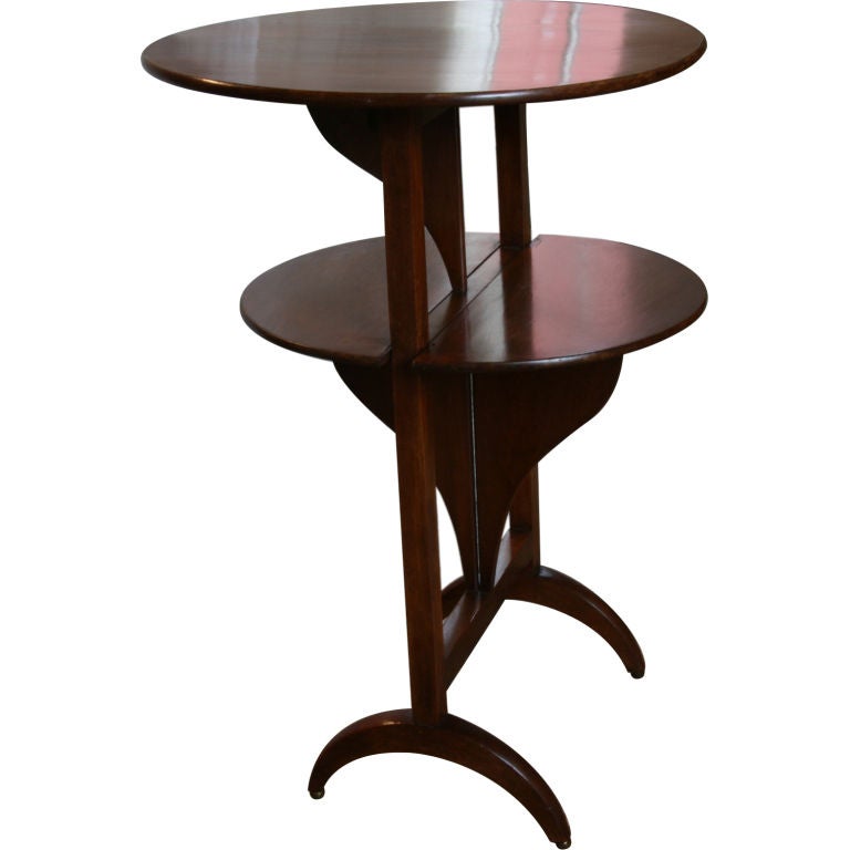 CLOSING SALE  Table, 19th Century French Mahogany Drop-Leaf For Sale