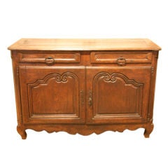 Antique Great Small Size Early 1800
s Louis XV Style Oak Buffet