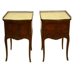 French Louis XV style 1920's Marble Top End Table( TWO TABLES)