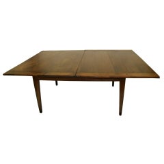 Circa 1850 French Flip Top Walnut Dining Table