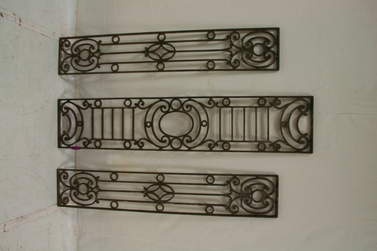 French Late 19th Century Wrought Iron Pieces