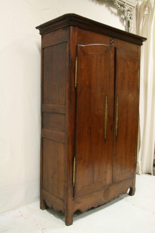 Louis XVI 18th Century French Walnut Armoire From Normandy