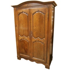 Antique 18th  Century French Chestnut Armoire