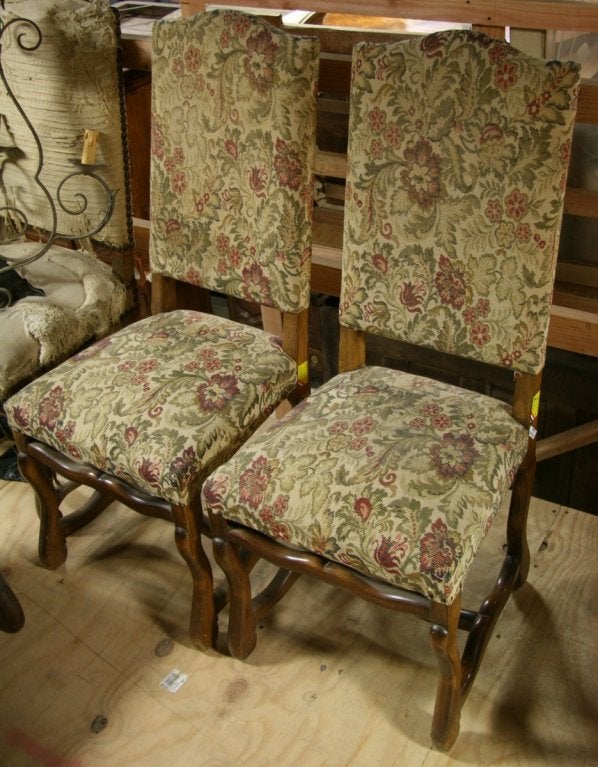 Pair of French mouton chairs. Need tightening