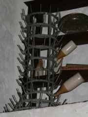 Antique French Wine Bottle Drier