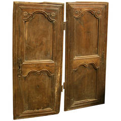  Doors French Pair of Signed Reneil Rolland and Dated 1706 Armoire Doors