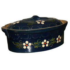 Tureen 19th Century French Pottery Casserole