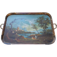 19th Century Painted Tole Tray