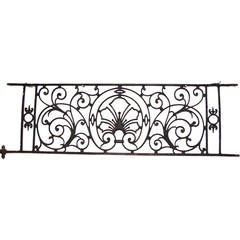 Antique 19th Century Cast  Iron Window Guard