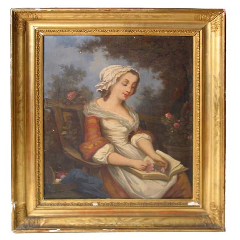 19th Century French School Oil on Canvas