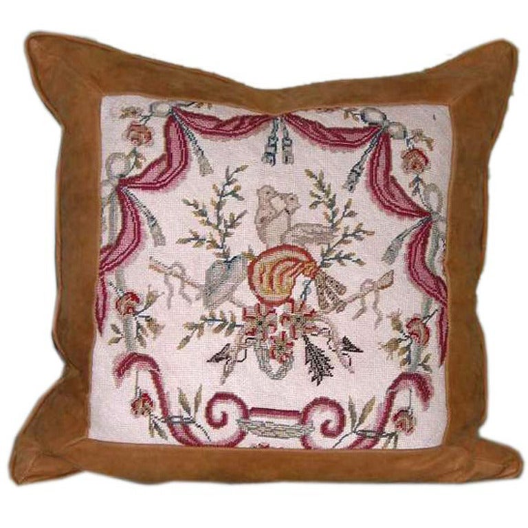 Early 1900s Tapestry Made into Custom Pillow