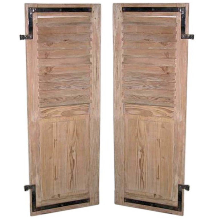 Pair Early 19th Century Shutters