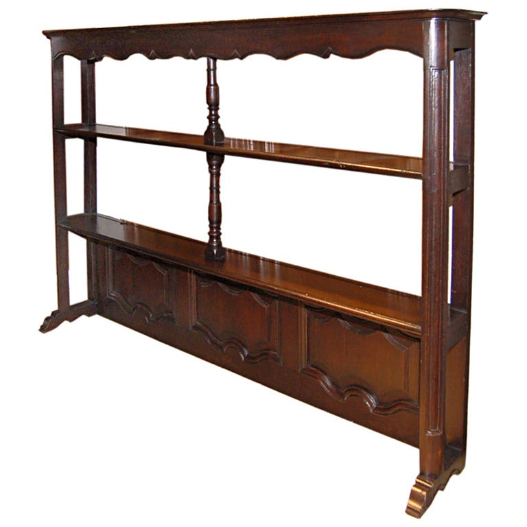 Shelf Early 19th Century Oak Vaisselier Top