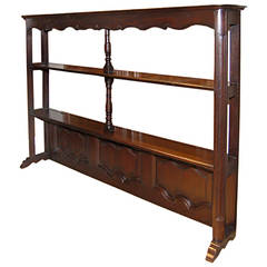 Antique Shelf Early 19th Century Oak Vaisselier Top