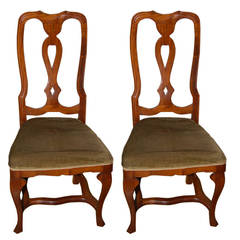 Antique CLOSING  SALE   Chair Side 1920s Venetian Walnut Two Available