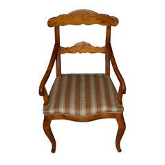 ON SALE Arm Chair Circa 1825 Biedermeier Birch