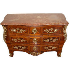 ON SALE Commode  French Regence 18th Century Parquetry Chest of Drawers